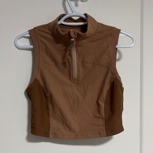 Old Navy Zipper Workout Tank Top